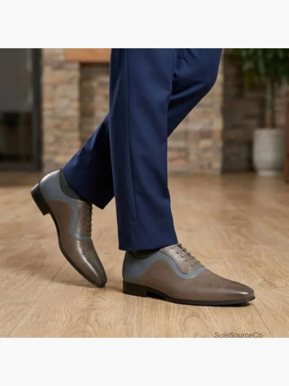 Men's Dress Oxfords Cap Toe Formal Shoes Lace Up Non-Slip Sole Cushioned Insole